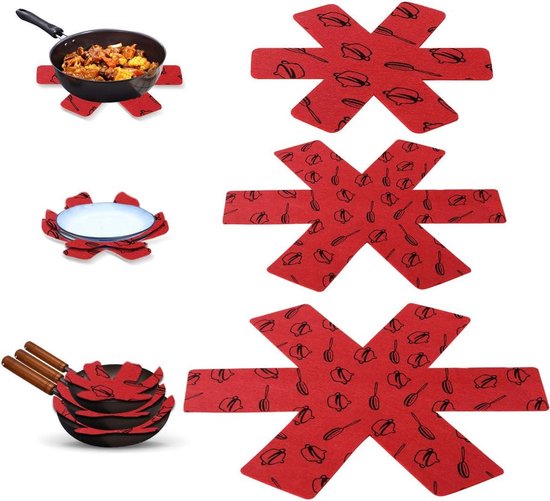 15PCS Pan Protector Spacers - Set van 15 Panbeschermers voor Pannen