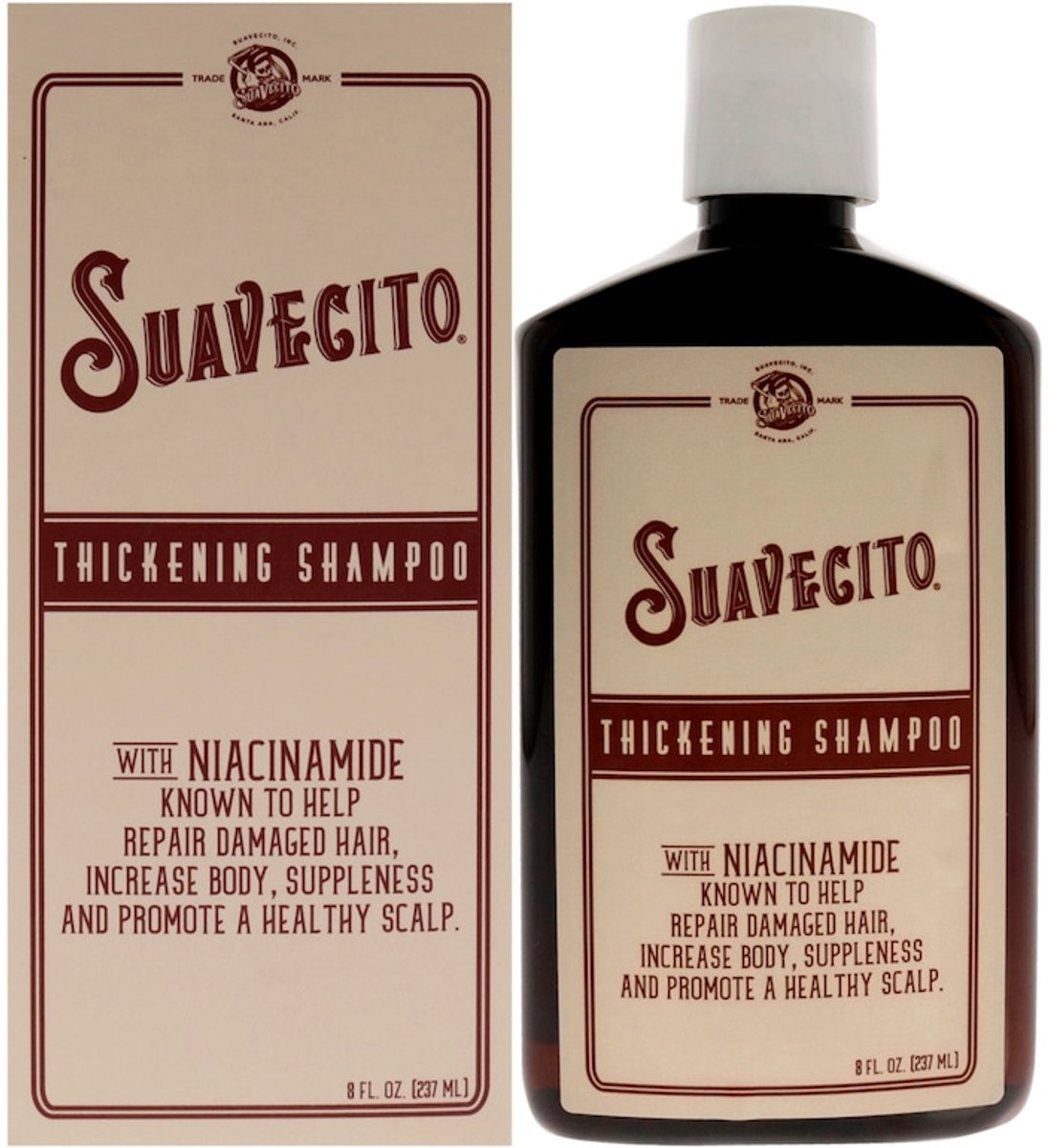 Suavecito Thickening Shampoo For Men 8 oz Shampoo