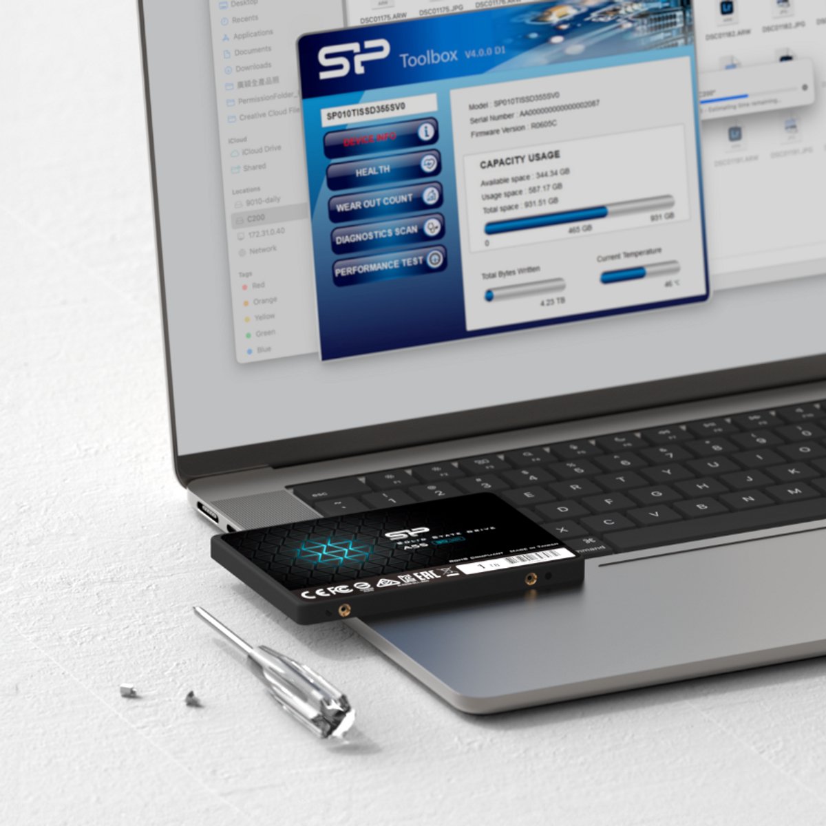 SP Silicon Power Ace A55 - 1TB Interne SSD - 2,5 inch - SATA III
