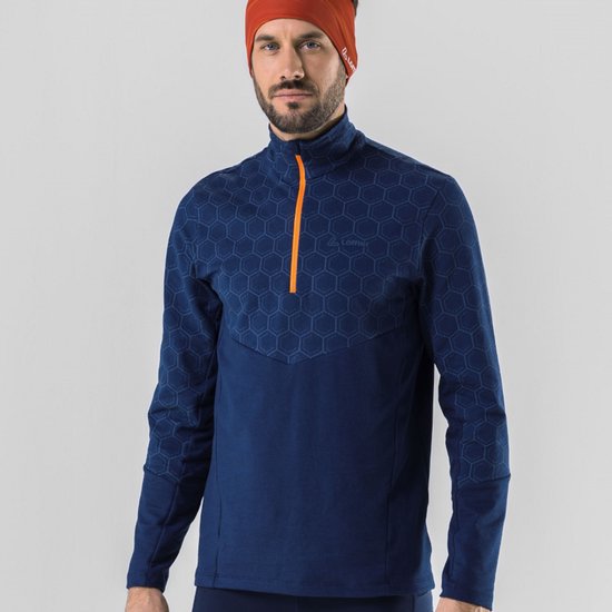 Chemise Loeffler pour homme manches longues M Midlayer Hywa Bruce Transtex® - Blauw foncé