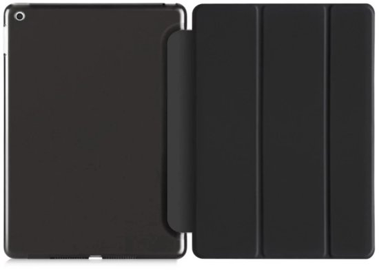 Apple iPad 8 10.2 2020, étui pour iPad 10.2 avec stylet, étui pour tablette pivotant, étui avec support magnétique, étui à rabat en cuir pour tablette Smart Cover Zwart - HiCHiCO