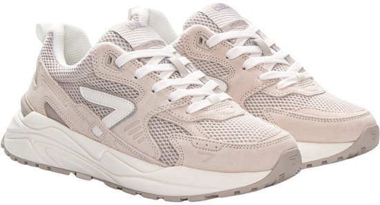 HUB Grid-w Lage sneakers Dames Beige Maat 42 bol