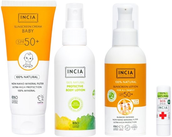 INCIA - Natuurlijke Zonnebrand Set - Familie