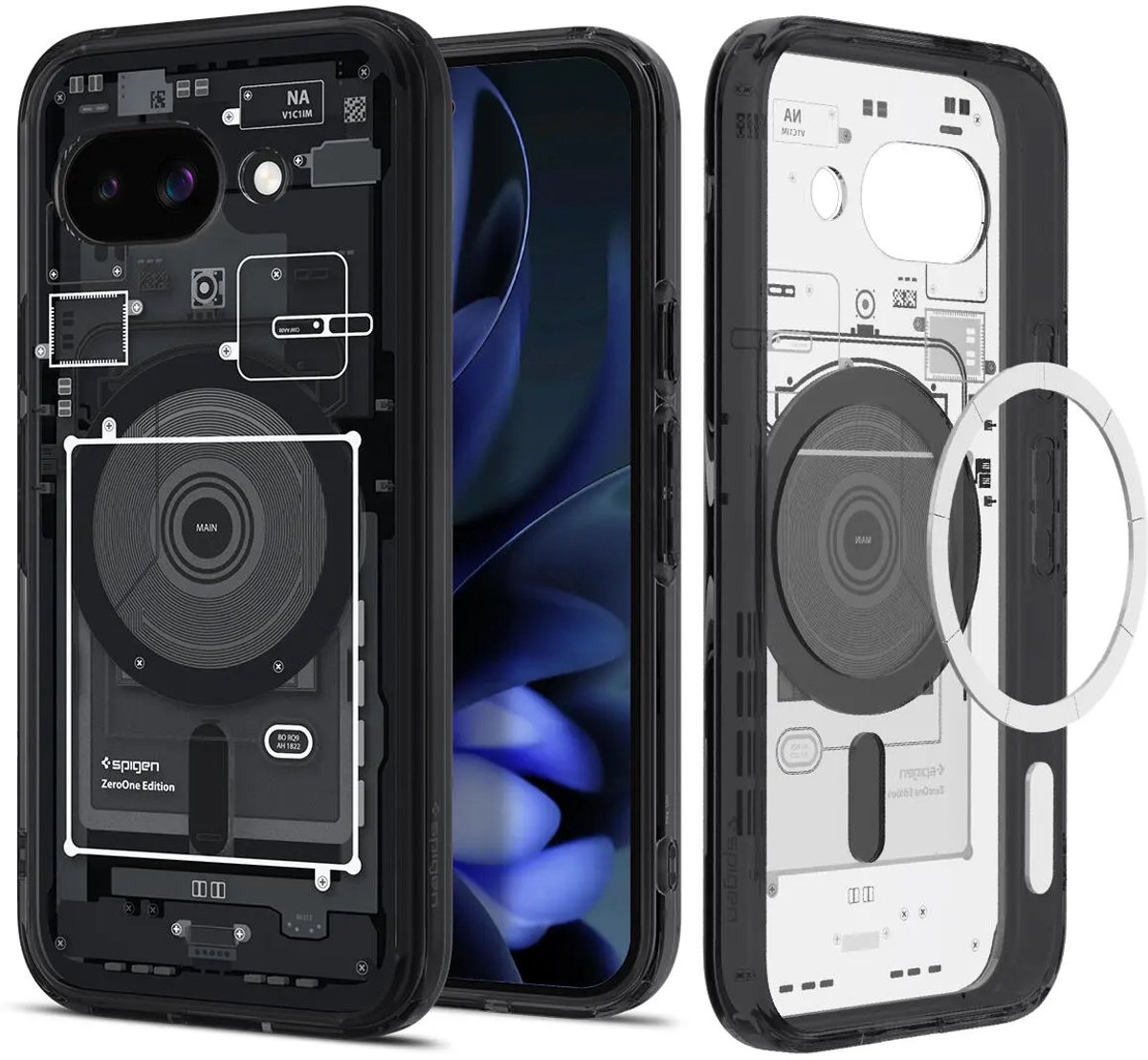 Spigen Geschikt voor Google Pixel 9a - Ultra Hybrid - Geschikt voor Mag - Zero One