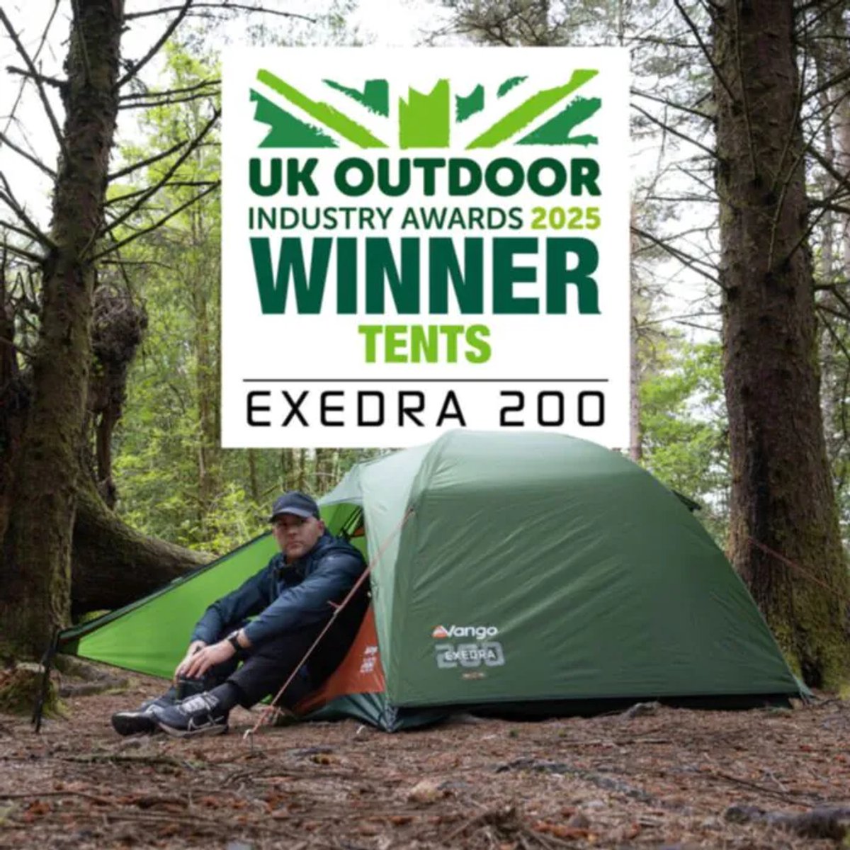 Vango Exedra 200 - Forest Green - Koepeltent - Lichtgewicht