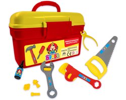 foto van Bumba - Speelgoedgereedschapskoffer - Gereedschapskoffer met tools - 25 delig
