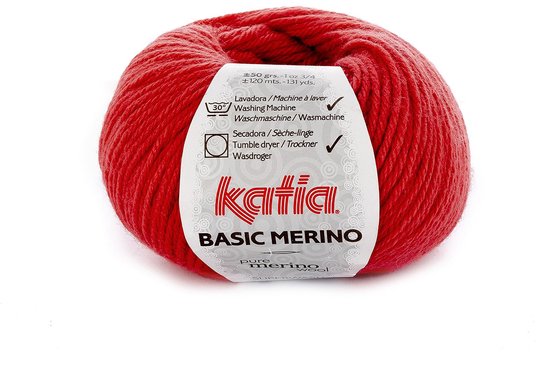 Katia Basic Merino - 66 koraal - Wol/Acryl Garen