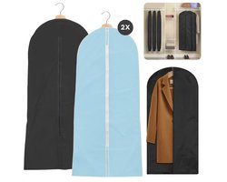 Cheqo® Kledinghoes - Kledinghoezen - Kledingzakken - Opbergzak Kleding - Ademend en Met Rits - Bescherming voor Jassen en Jurken