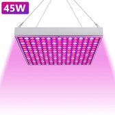 LED groeilamp - kweeklamp - full spectrum - groei & bloei - grow light - groeilamp full spectrum - 45 Watt - 30.5 x 30.5 cm - 225 LEDs