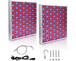 2X LED Groeilamp - Professionele groeilamp - Kweeklamp - Indoor Grow Light - LED verlichting - Full spectrum - 15W