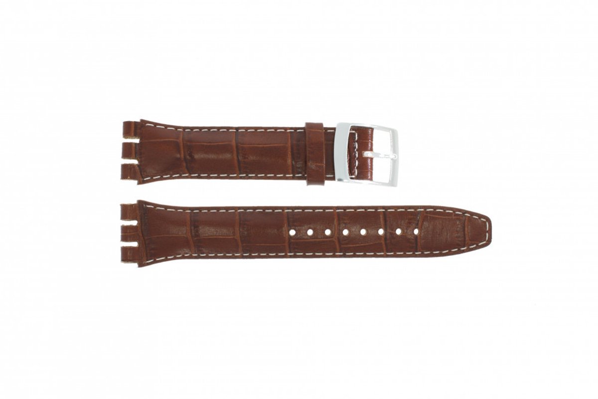 Horlogeband Swatch (alt.) 516431.04.19 Leder Cognac 19mm