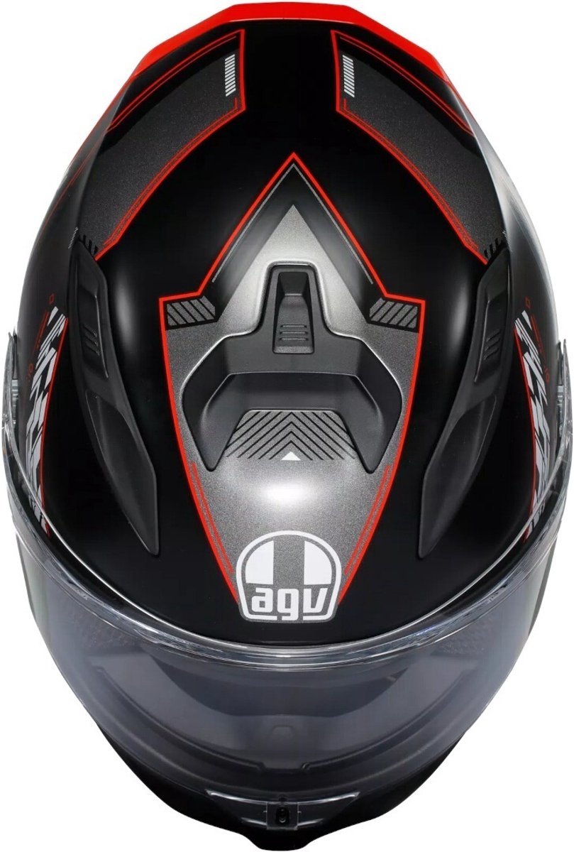 AGV K7 Kyber Zwart Rood Integraalhelm - Helm – foto 5