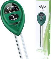 Vestifex® Vochtmeter Voor Planten - 3 in 1 Vochtigheidsmeter - Watermeter Voor Kamerplanten - PH Meter - Plantenvoeding - Tuinartikelen - Voor Binnen & Buiten Planten