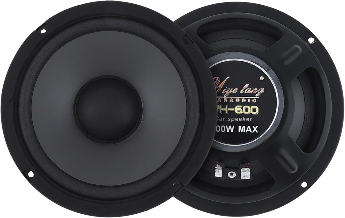 Auto Stereo Luidsprekers - 6.5 Inch Coaxiale 2-Weg Luidsprekers met 600W Vermogen voor Perfecte Geluidskwaliteit