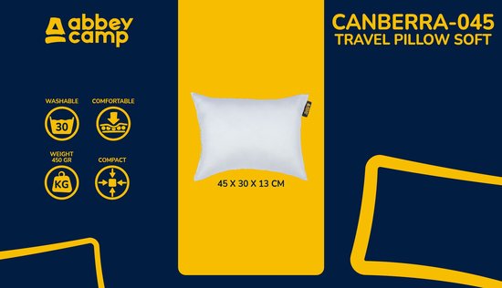 Abbey Camp Reiskussen - Gerecyclede Vulling - Wasbaar - 45 x 30 x 13cm — afbeelding 3