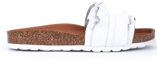 Verbenas Slipper Rocio Serraje Volante Blanco WIT 41