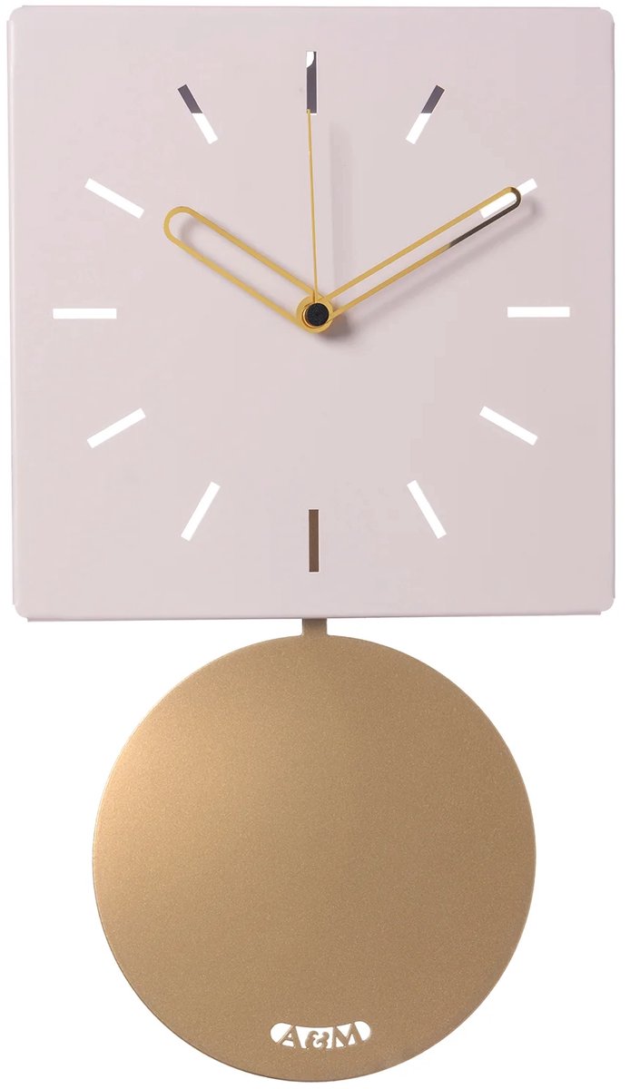 Wandklok met slinger MODERN DESIGN