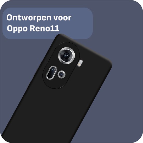 Cazy Soft TPU Case adapté pour Oppo Reno11 - Zwart