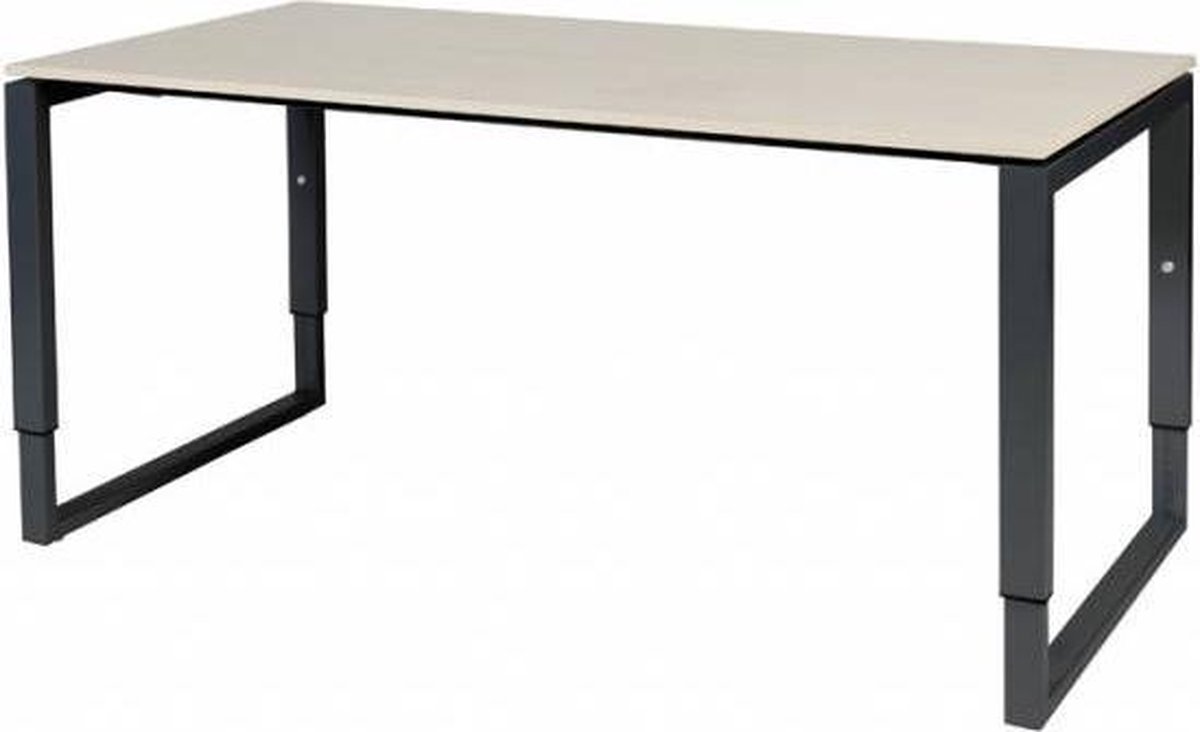 Verstelbaar Bureau - Plus 160x80 robson - zwart frame