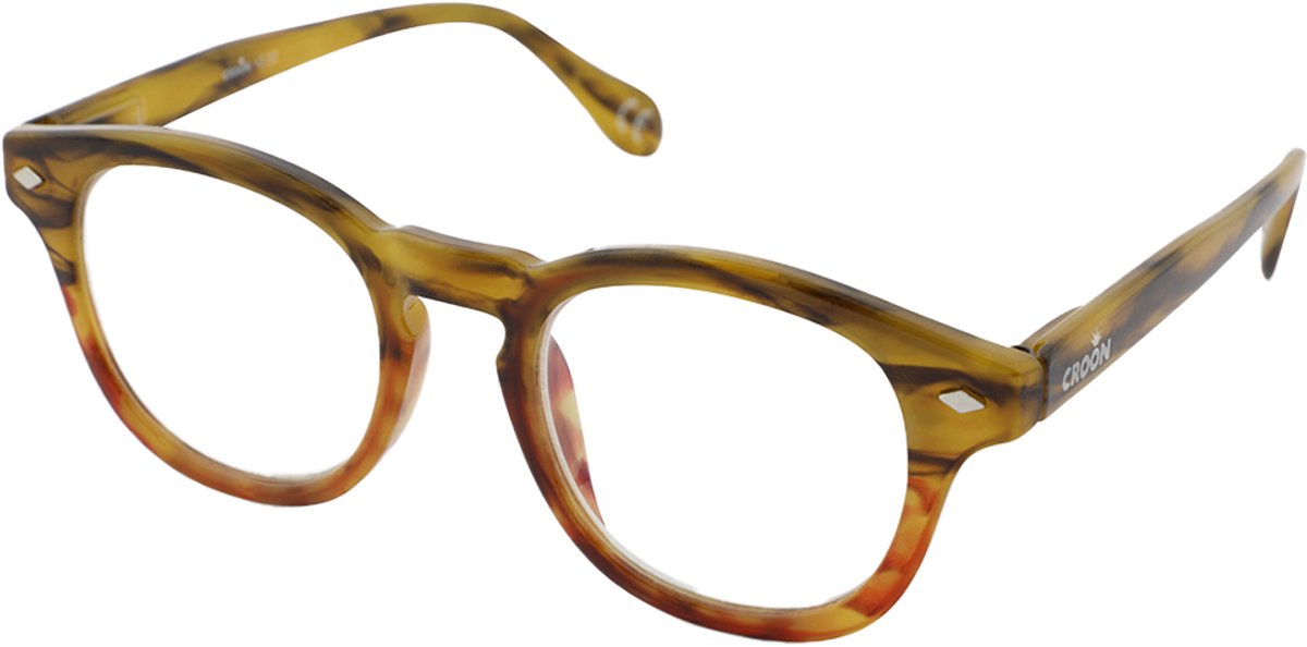 Leesbril Croon Bowie multifocaal -Havanna Rood met blauwlicht filter-+1.00
