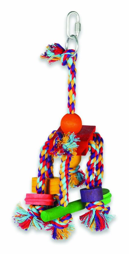 Perroquet Happy Pet Toys - Fiesta - 31 x 12 x 10 cm