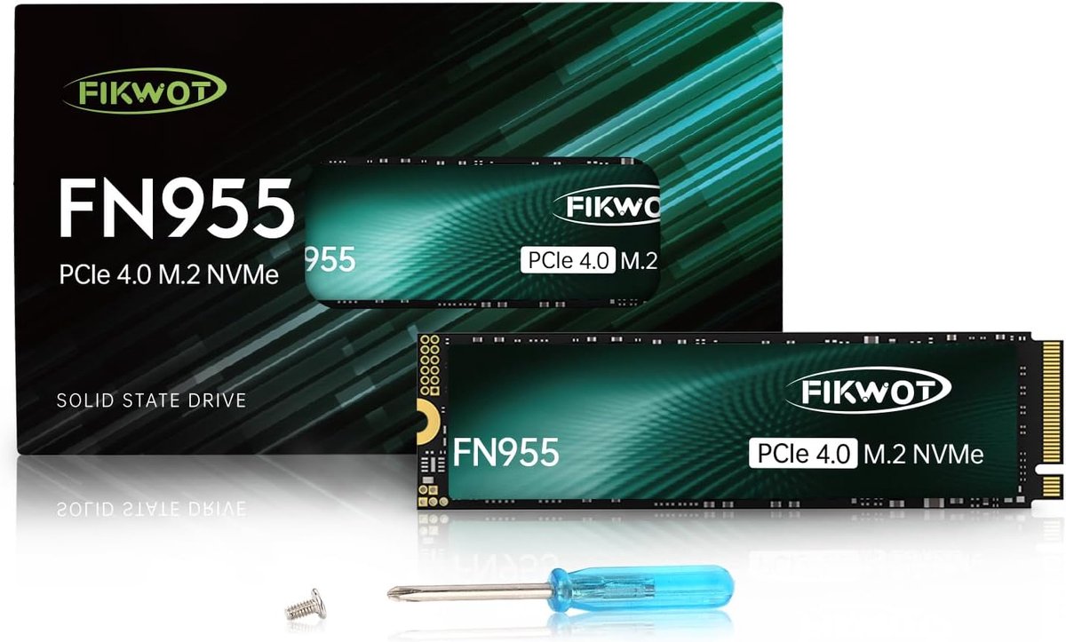 2TB NVMe SSD M.2 2280 PCIe Gen4 - Tot 7350 MB/s Gaming SSD met HMB en SLC-cache, Compatibel met PS5, Laptops en Desktops