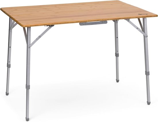 DEFA Opvouwbare Tafel bamboe 100x72x70 Traploos Verstelbaar