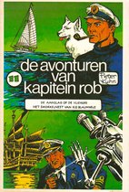 Les aventures du capitaine Rob, numéro 11. Un capitaine avec un chien près d'un voilier, et un capitaine près d'un navire et d'un robot.