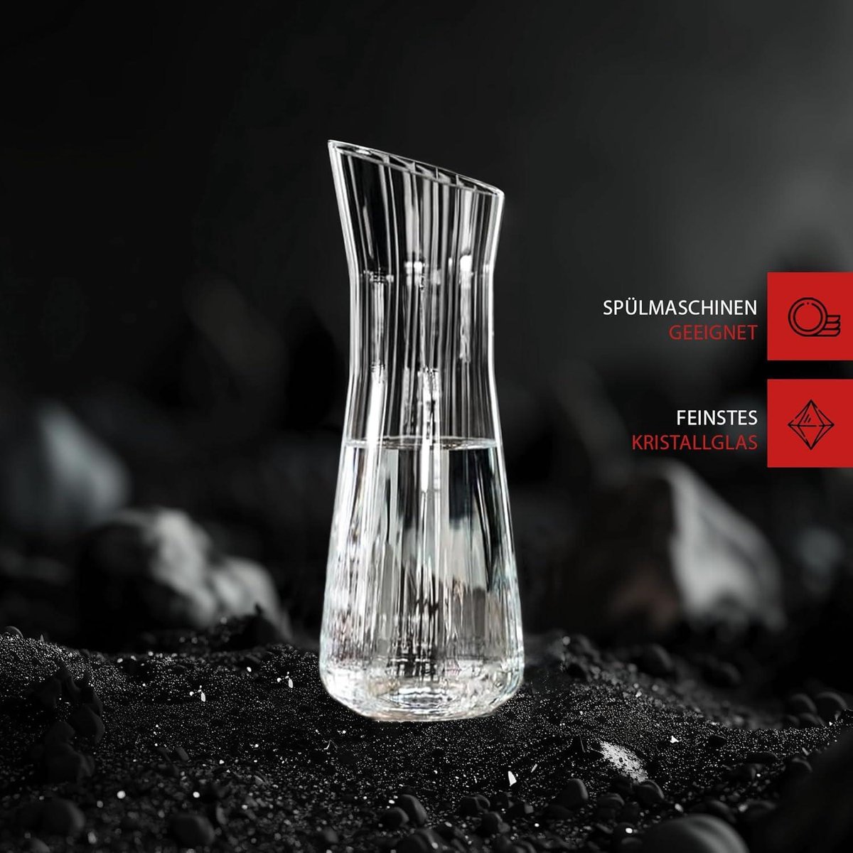Spiegelau 3-delige karaf set: 1 x karaf (2,9 l), 2 x wijnglas (630 ml), kristalglas, LifeStyle, 4450193