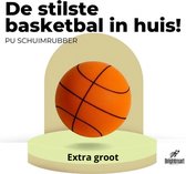 Stille basketbal (Extra groot) - In-Outdoor - Zacht en veilig - Geschikt voor kinderen - Oranje - Maat 7" - 24 cm - Top quality