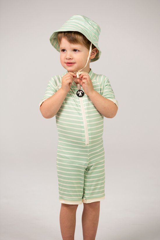 Babykleding - Pinguin Jongens Boxpakje met capuchon - blauw