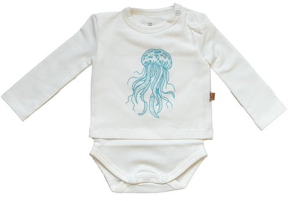 MXM Baby Romper Longsleeve- Lange mouwen- Katoen- drukknopen- maat 86