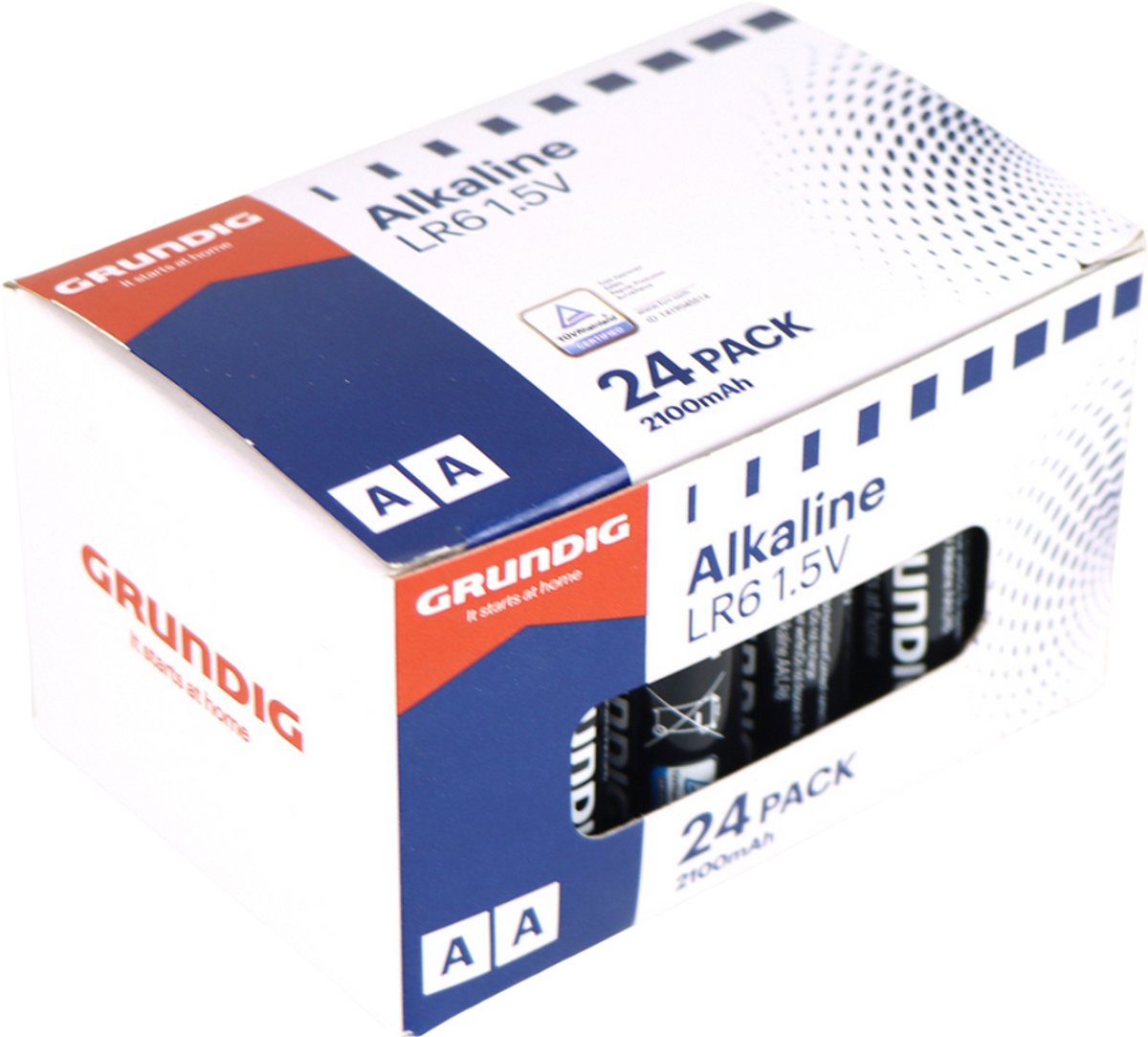 Grundig Batt Alk Aa/lr6 2100mah 24pc - Metaal