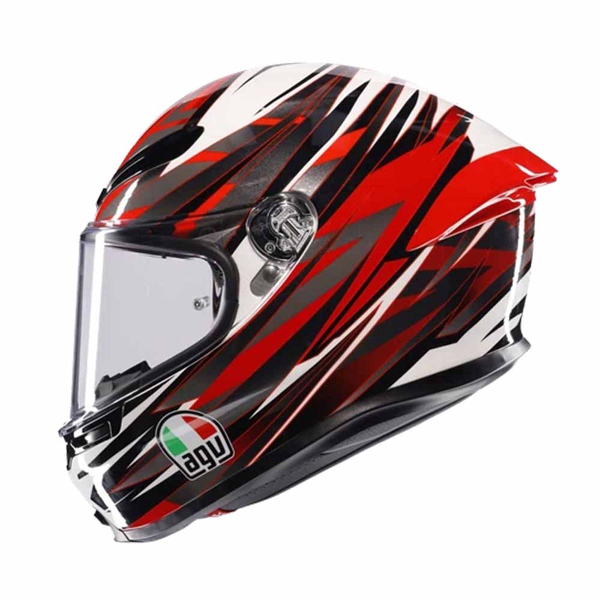 AGV K6 S E2206 Mplk Reeval Wit Rood Grijs Integraalhelm - Maat L - Helm – foto 5