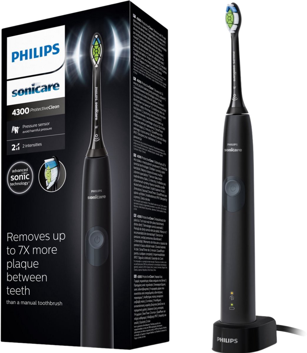 Philips Sonicare ProtectiveClean 4300 HX6800/44 - Elektrische tandenborstel - Zwart
