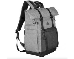 Undercover Dsign Cameratas - Waterdichte rugzakhoes - Camera riem - Reistas - Camera tas - Grijs Denim - Rugzak laptop - Laptoptas 16 inch