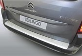 RGM ABS Achterbumper beschermlijst passend voor Citroën Berlingo Multispace / Peugeot Rifter / Opel Combo Tour (MPV) 2018- Zilver 'Ribbed'