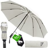 Bol.com Nohrd Stormparaplu - Gebroken wit - Paraplu Opvouwbaar - Stormbestendig 108 km/h - Stormparaplu's - Automatisch In- en U... aanbieding