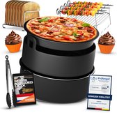 UNBOX Ronde Heteluchtfriteuse Accesoires Set - Geschikt voor o.a. Philips Airfryer L HD9252 - Princess - Inventum - Inclusief Airfryer Siliconen Bakje & Nederlands E-Book