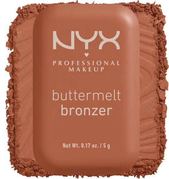 NYX Professional Make Up Buttermelt Bronzer - Blijft tot 12u zitten - Verrijkt met mango-, amandel- en sheaboter - Butta Ballin - 5gr