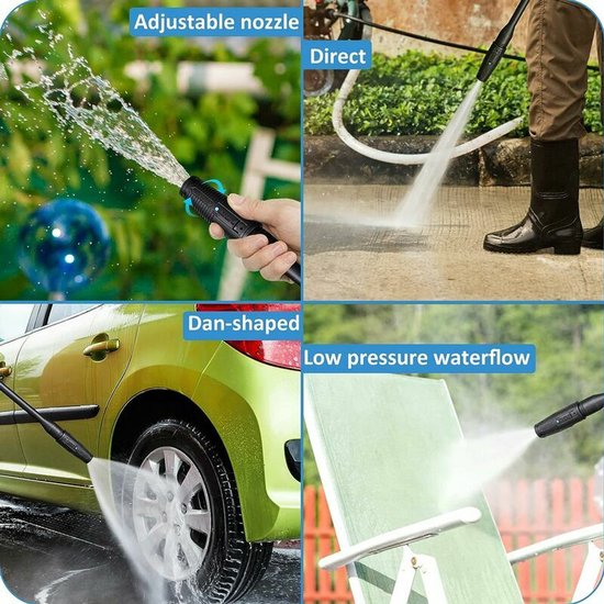 Convient pour lance de nettoyeur haute pression, accessoire de lance 140 bars pour Karcher K2 K3 K4 K5 K6 K7 Accessoire de nettoyeur haute pression avec buse réglable 47040 mm