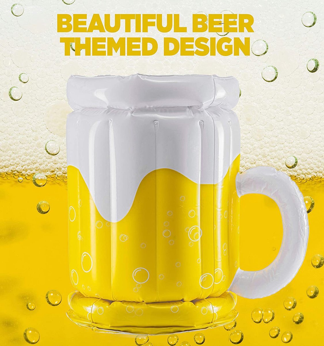 Feestdrankkoeler, opblaasbare bierpulkoeler, PVC-ijsemmer, drankfleskoeler voor poolpartybenodigdheden, BBQ, strandfeesten 17,3" Land of regio Nederland, België Productcategorie Camper/Caravan Installatie/Set-up Materiaal Verpakkingstype Zak Netto in