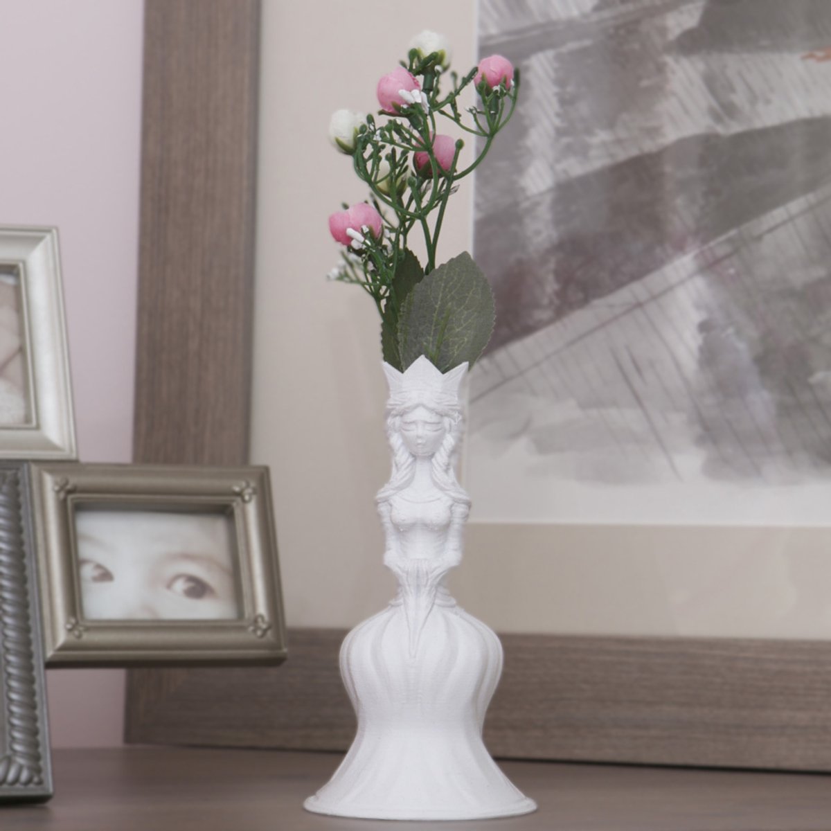 Antoinette Vaas – Elegante Bloempot – Klassiek Design – 3D Geprint – Sfeervolle Decoratie