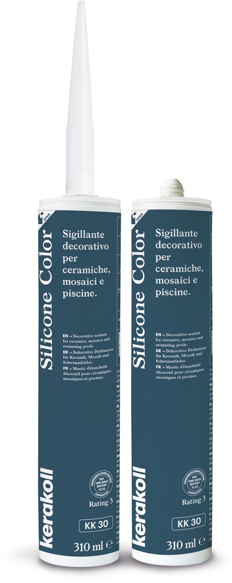 Kerakoll - Silicone Color - KK30 - Siliconenkit - Kleur 30 Blauw - Verkrijgbaar in 50 Kleuren - Greenbuild rating 3