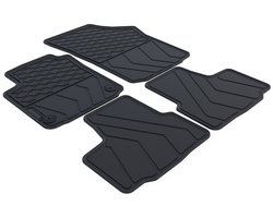 Rubber Automatten geschikt voor Skoda Citigo - Bouwjaar: 2012-2021 - Originele pasvorm - 4-delig - Uitvoering: Benzine