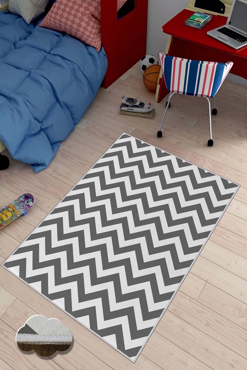 Asir - Tapijt - Veelkleurig - 100% Polyester - 60 x 100 cm