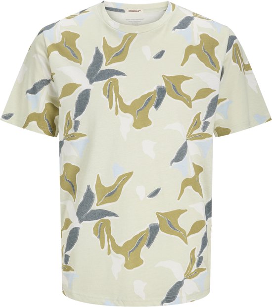 Foto: Jack jones joralmeria aop tee ss crew neck heren t shirt celadon tint