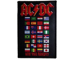 AC/DC - Are You Ready? Flags Patch - Zwart