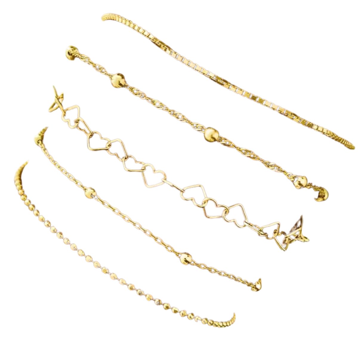 Nivard Armband - Staal - Nep Zilver - Dames - Nep Goud