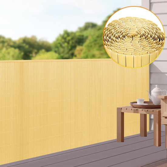 neu.haus] Flexibele tuinscherm Hidden balkonscherm PVC 200x300 cm groen